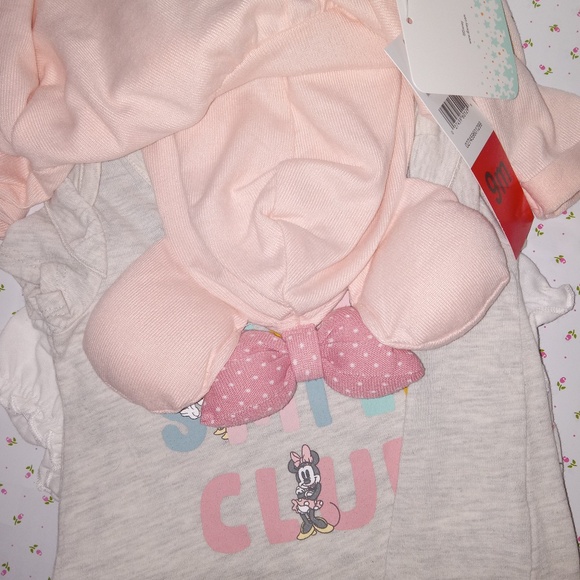 DISNEY BABY: Baby Girl's Minnie Mouse 5pc Set Layette Set - Picture 3 of 7